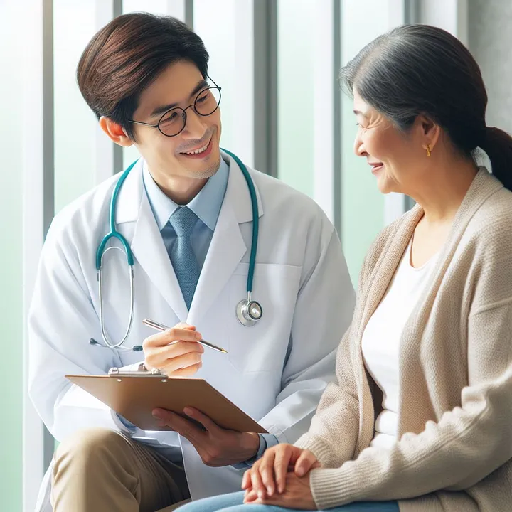 Doctor interacting with Patient